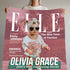 Personalized ELLE-Inspired Baby Blanket – Custom Fashion Cover with Photo, Name & Quote